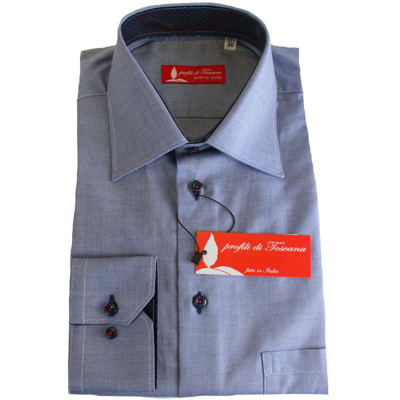 CAMICIA UOMO 100% COTONE LAVORAZIONE ARTIGIANALE MADE IN ITALY 39-46 ART.LECCHI