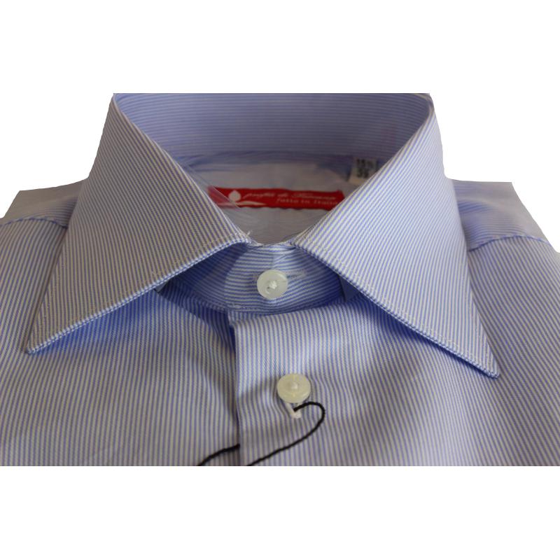 CAMICIA UOMO 100% COTONE LAVORAZIONE ARTIGIANALE MADE IN ITALY 39-46 ART.MARMORAIA