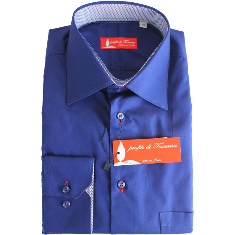 CAMICIA UOMO 100% COTONE LAVORAZIONE ARTIGIANALE MADE IN ITALY 39-46 ART.SCORGIANO