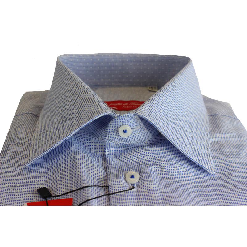 CAMICIA UOMO 100% COTONE LAVORAZIONE ARTIGIANALE MADE IN ITALY 39-46 ART.STROVE