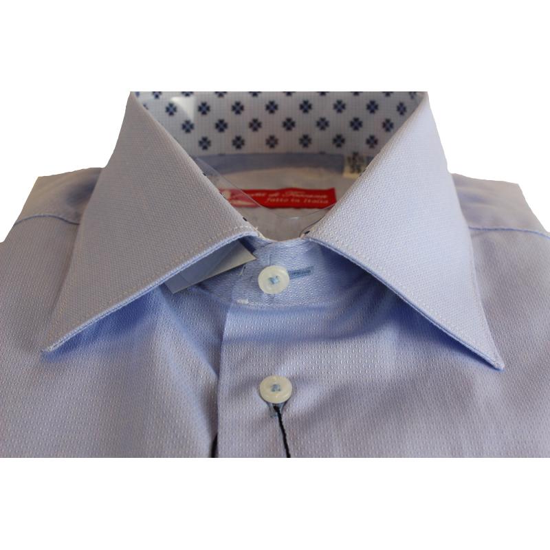 CAMICIA UOMO 100% COTONE LAVORAZIONE ARTIGIANALE MADE IN ITALY 39-46 ART.SUVIGNANO