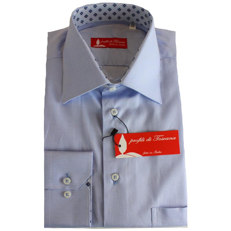 CAMICIA UOMO 100% COTONE LAVORAZIONE ARTIGIANALE MADE IN ITALY 39-46 ART.SUVIGNANO
