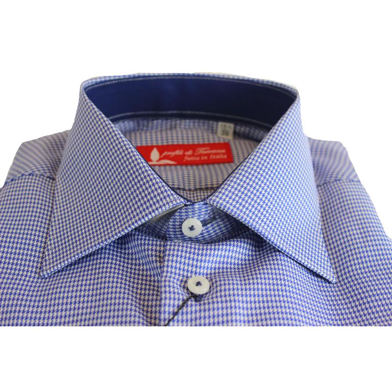CAMICIA UOMO 100% COTONE LAVORAZIONE ARTIGIANALE MADE IN ITALY 39-46 ART.VESCONA