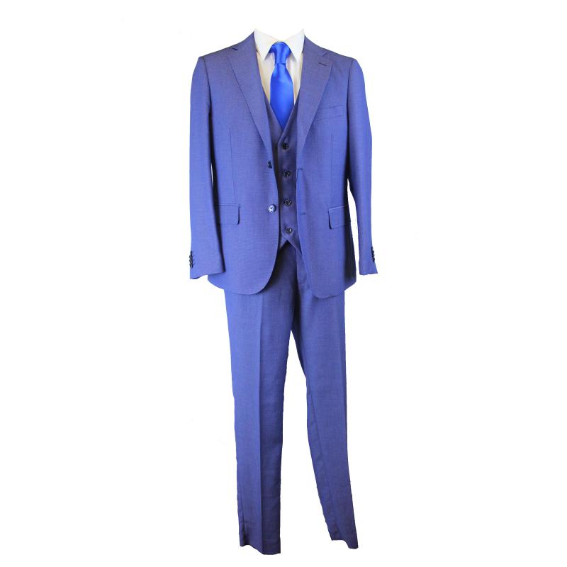 .COMPLETO UOMO CLASSICO TRE PEZZI GIACCA GILET E PANTALONE VESTIBILITÀ COMODA TAGLIE FORTI ART.254