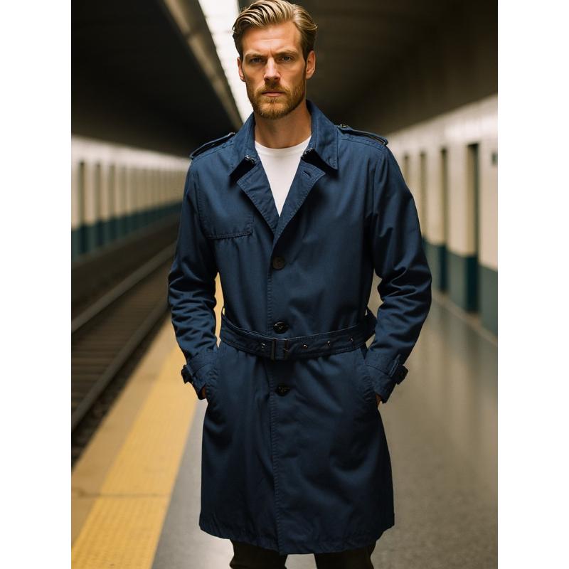 ..SOPRABITO UOMO TRENCH TRE QUARTI CON CINTURA TG.M-3XL