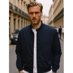 ..GIUBBOTTO BOMBER UOMO WAMPUM COTONE PRIMAVERILE UNITO FINO ALLA TG.7XL ART.2E22