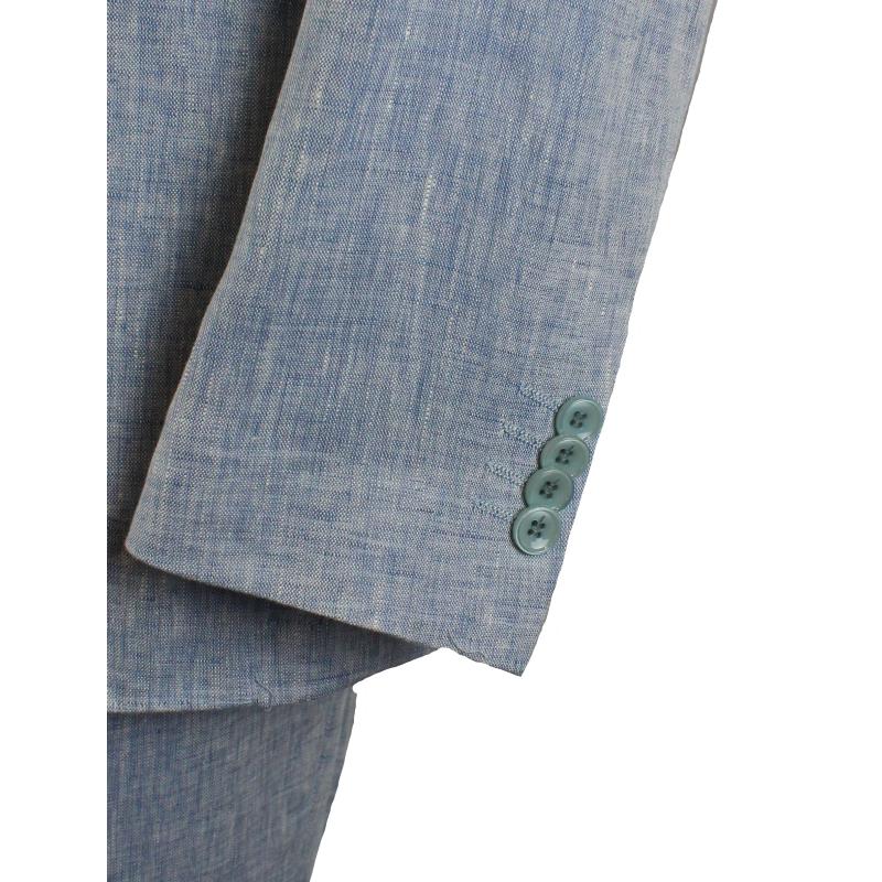 COMPLETO UOMO CLASSICO PURO LINO GIACCA PANTALONE VESTIBILITÀ COMODA TAGLIE FORTI FINO ALLA TG.66 ART.255