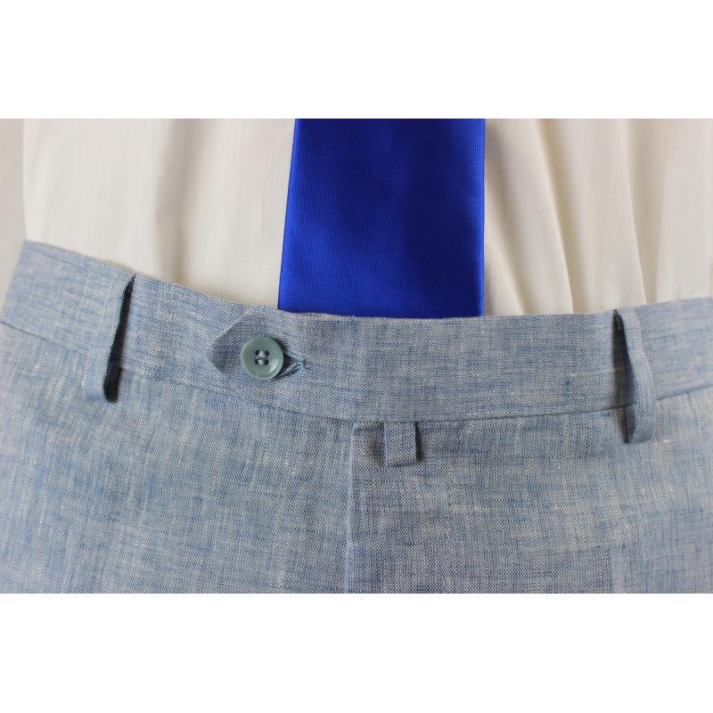 COMPLETO UOMO CLASSICO PURO LINO GIACCA PANTALONE VESTIBILITÀ COMODA TAGLIE FORTI FINO ALLA TG.66 ART.255