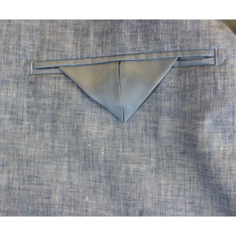 COMPLETO UOMO CLASSICO PURO LINO GIACCA PANTALONE VESTIBILITÀ COMODA TAGLIE FORTI FINO ALLA TG.66 ART.255