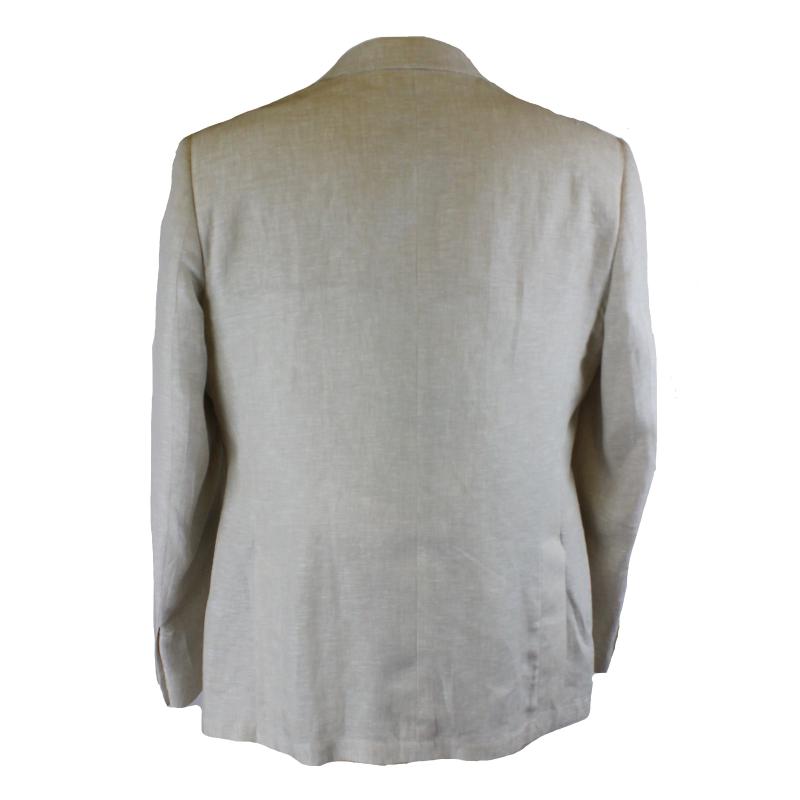 COMPLETO UOMO CLASSICO PURO LINO GIACCA PANTALONE VESTIBILITÀ COMODA TAGLIE FORTI FINO ALLA TG.66 ART.255