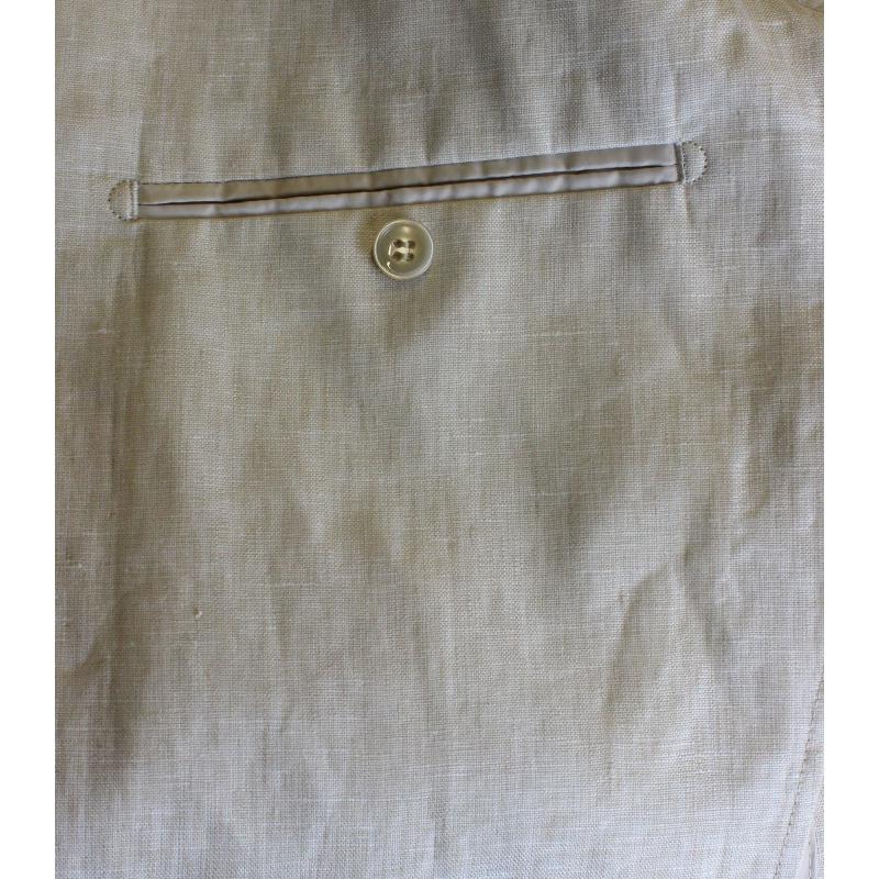 COMPLETO UOMO CLASSICO PURO LINO GIACCA PANTALONE VESTIBILITÀ COMODA TAGLIE FORTI FINO ALLA TG.66 ART.255