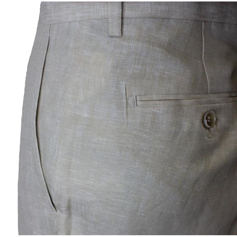 COMPLETO UOMO CLASSICO PURO LINO GIACCA PANTALONE VESTIBILITÀ COMODA TAGLIE FORTI FINO ALLA TG.66 ART.255