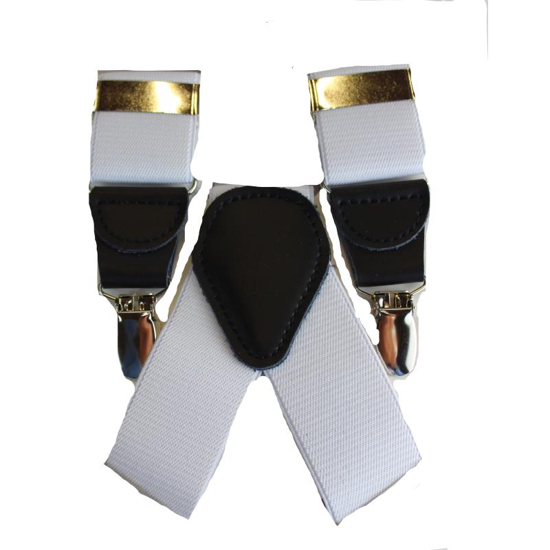 BRETELLE UOMO ELASTICHE REGOLABILI CON 3 CLIPS CON SPILLO ANTISCIVOLO