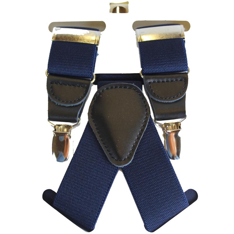 BRETELLE UOMO ELASTICHE REGOLABILI CON 3 CLIPS CON SPILLO ANTISCIVOLO