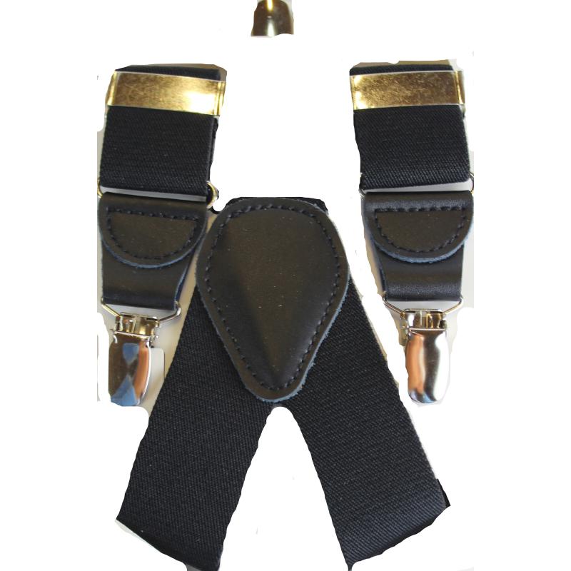 BRETELLE UOMO ELASTICHE REGOLABILI CON 3 CLIPS CON SPILLO ANTISCIVOLO