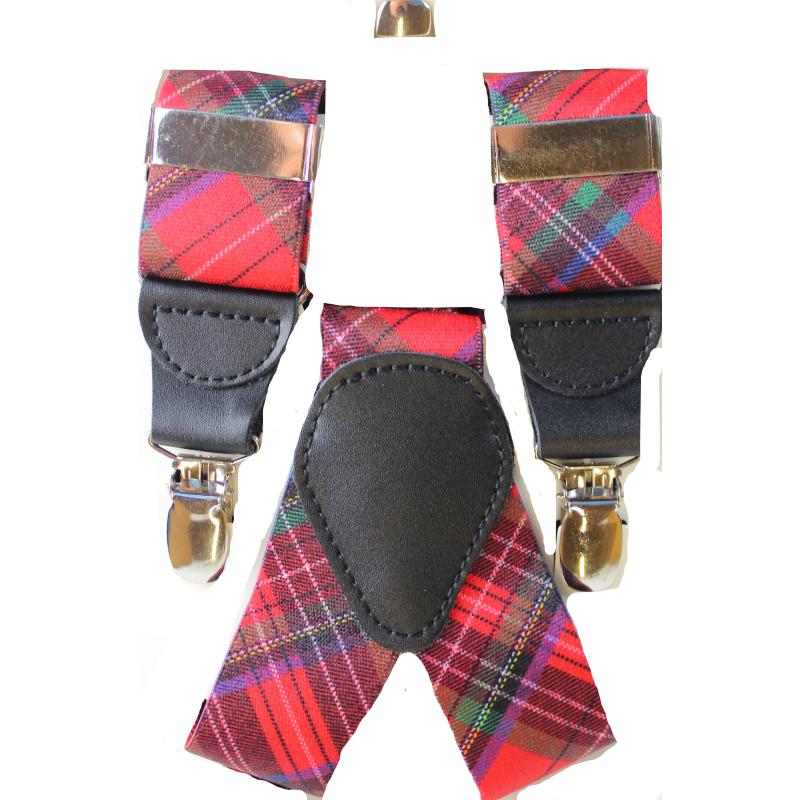 BRETELLE UOMO ELASTICHE REGOLABILI CON 3 CLIPS CON SPILLO ANTISCIVOLO