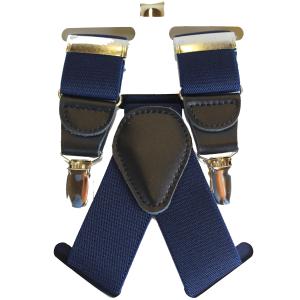 BRETELLE UOMO ELASTICHE REGOLABILI CON 3 CLIPS CON SPILLO ANTISCIVOLO