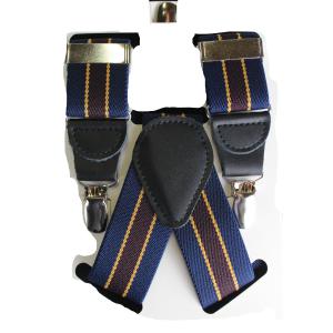 BRETELLE UOMO ELASTICHE REGOLABILI CON 3 CLIPS CON SPILLO ANTISCIVOLO