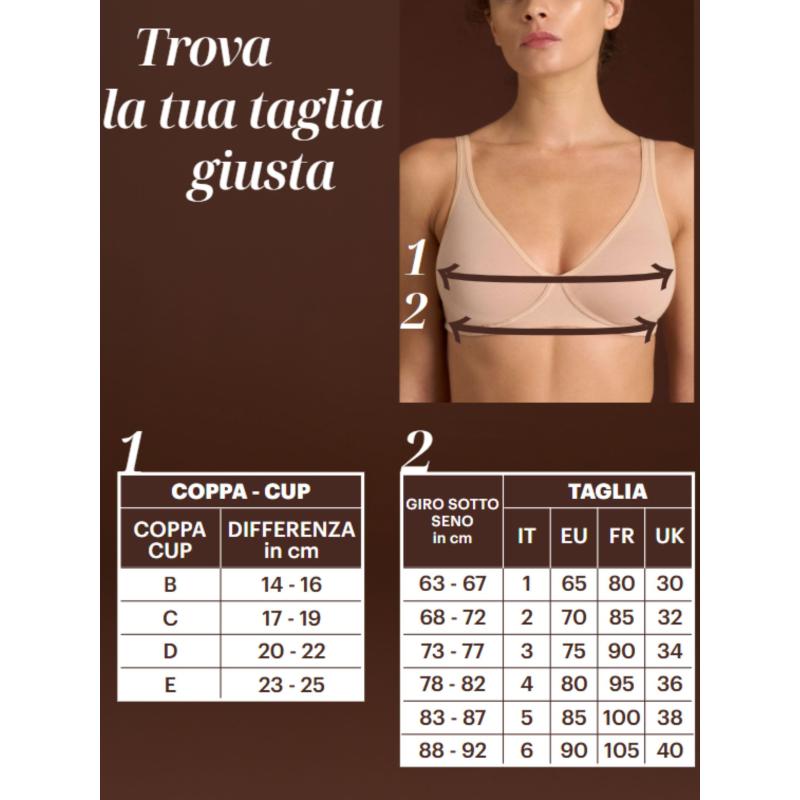 RAGNO Reggiseno con imbottitura in cotone elasticizzato beYOUtiful YouUp ART.DR28FG