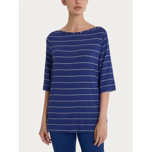 .MAGLIETTA RAGNO VISCOSA ELASTICIZZATA MANICA 3/4 RIGHE SPAZIATE ART. DP56TW