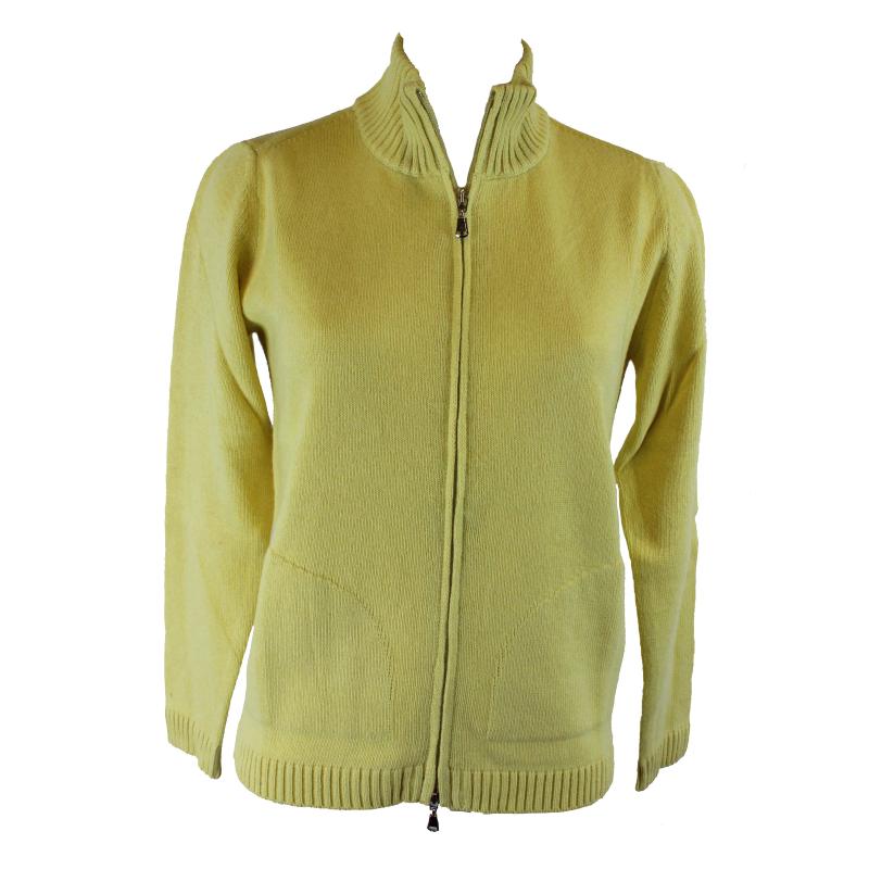 GIACCA DONNA ZIP TASCHE MADE IN ITALY MISTO LANA VISCOSA E CASHMERE ART.40050