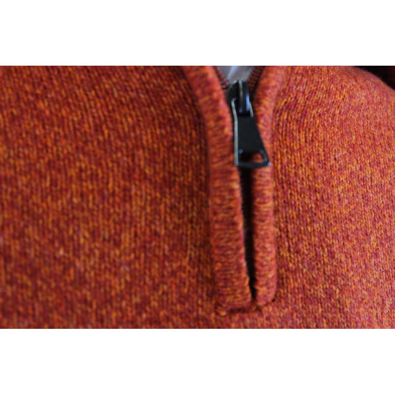 MAGLIONE UOMO POLO ZIP MADE IN ITALY 80% LANA ART.OMBRONE