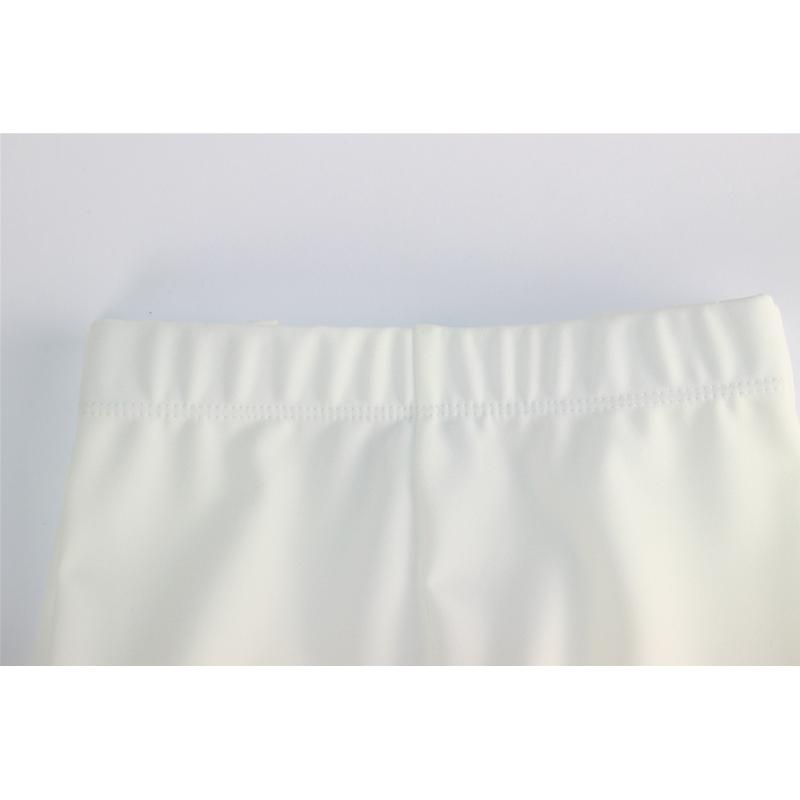 PANTALONE DONNA INFILATO MAGLIA VITA ALTA MADE IN ITALY TAGLIE FORTI BIANCO