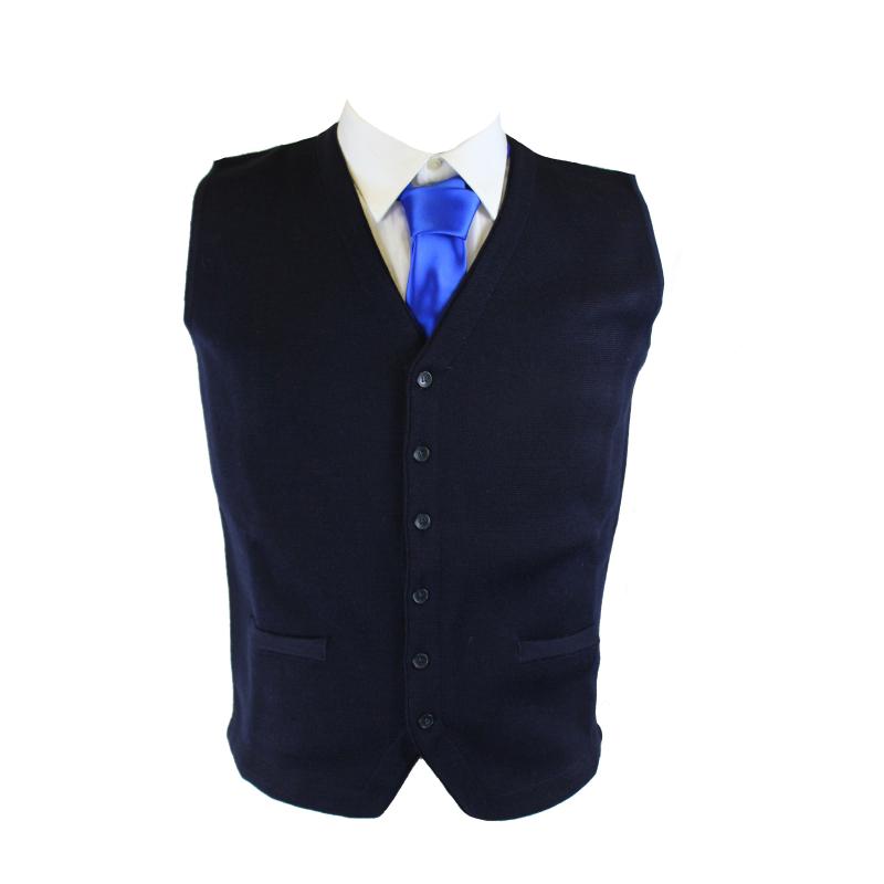 .GILET UOMO MAGLIA STOFFA PANCIOTTO MADE IN ITALY MISTO LANA ART. ROSELLE