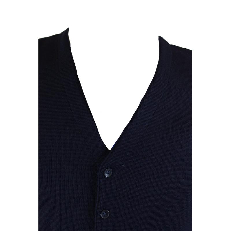 .GILET UOMO MAGLIA STOFFA PANCIOTTO MADE IN ITALY MISTO LANA ART. ROSELLE