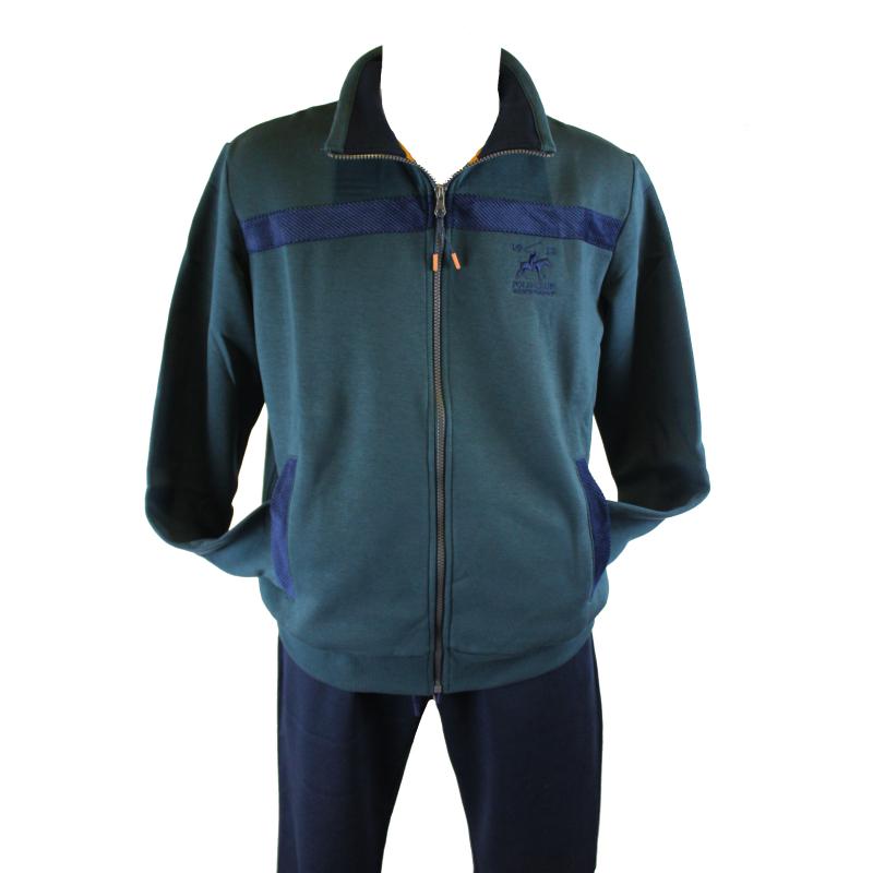 TUTA UOMO CAMPAGNOLO FELPATA APERTA CON CERNIERA E TASCHE ART.8Q77557