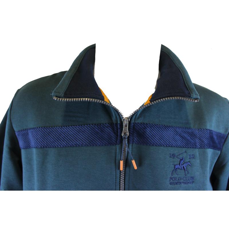 TUTA UOMO CAMPAGNOLO FELPATA APERTA CON CERNIERA E TASCHE ART.8Q77557