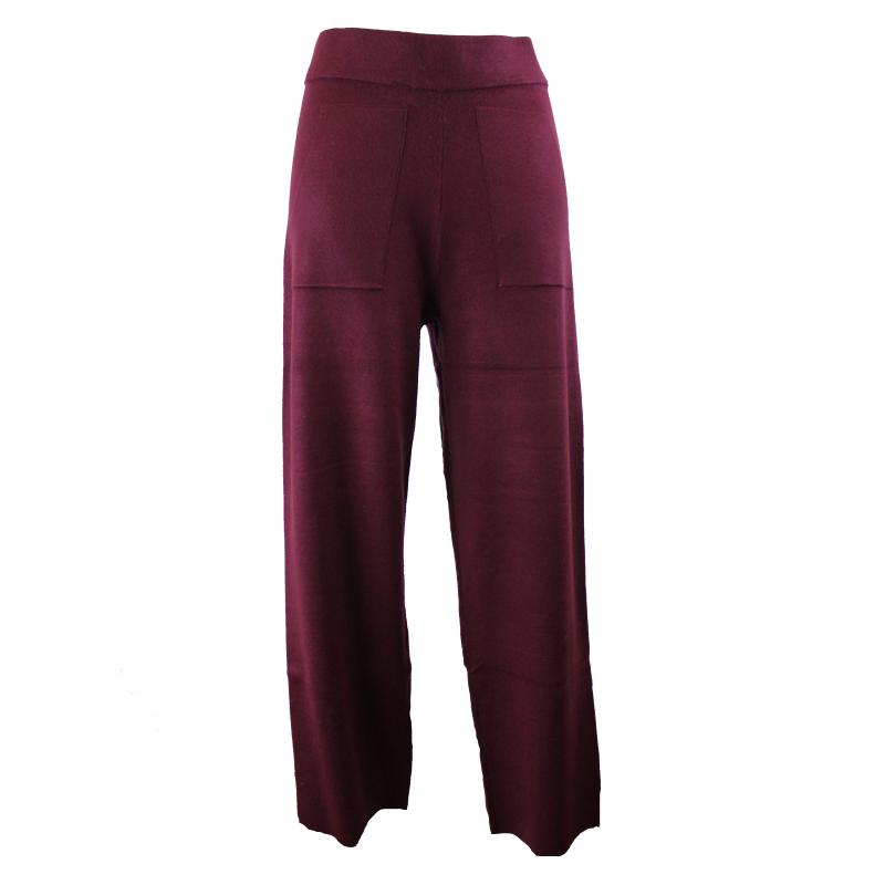 PANTALONE DONNA MAGLIA RAGNO AMPIO CON TASCHE ART.DQ83PE