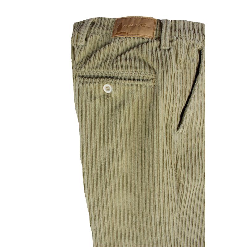 PANTALONE UOMO CHINO MADE IN ITALY VITA REGOLARE GAMBA DRITTA VELLUTO ROCCIATORE ELASTICIZZATO ART. CARRARA