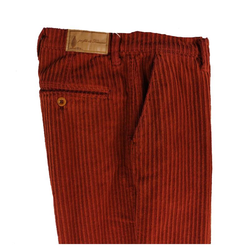 PANTALONE UOMO CHINO MADE IN ITALY VITA REGOLARE GAMBA DRITTA VELLUTO ROCCIATORE ELASTICIZZATO ART. CARRARA
