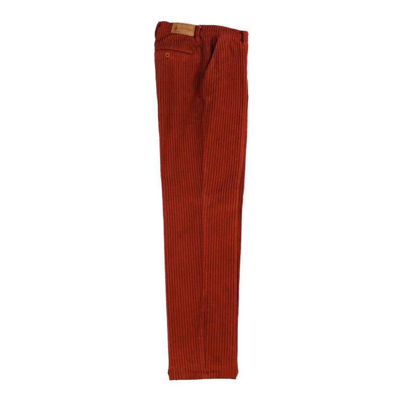 PANTALONE UOMO CHINO MADE IN ITALY VITA REGOLARE GAMBA DRITTA VELLUTO ROCCIATORE ELASTICIZZATO ART. CARRARA