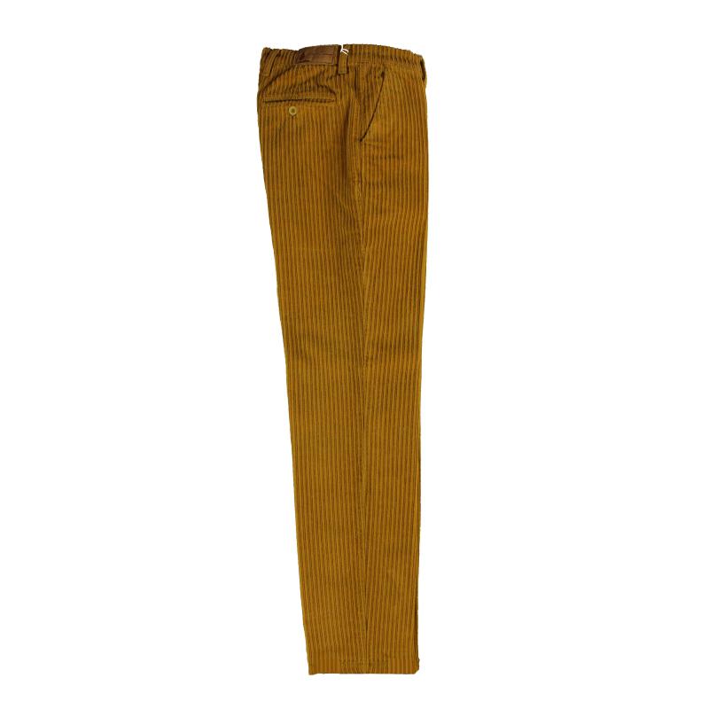 PANTALONE UOMO CHINO MADE IN ITALY VITA REGOLARE GAMBA DRITTA VELLUTO ROCCIATORE ELASTICIZZATO ART. CARRARA