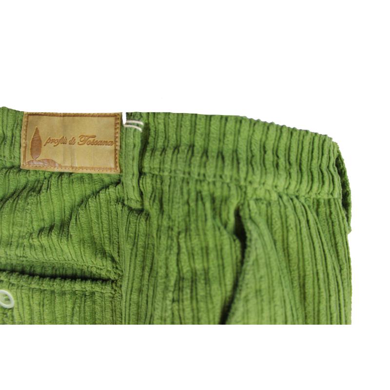 PANTALONE UOMO CHINO MADE IN ITALY VITA REGOLARE GAMBA DRITTA VELLUTO ROCCIATORE ELASTICIZZATO ART. CARRARA