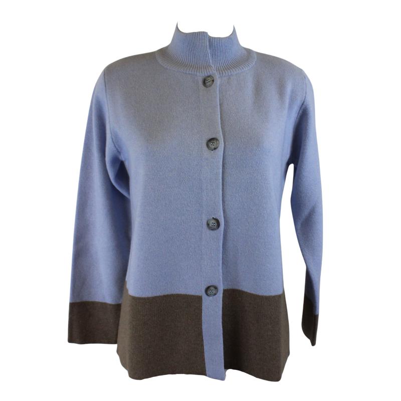 GIACCA DONNA COREANA DUE COLORI MISTO CASHMERE MADE IN ITALY ART.20224