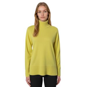 .GOLF DONNA COLLO ALTO MISTO LANA VISCOSA CASHMERE MADE IN ITALY ART.81046