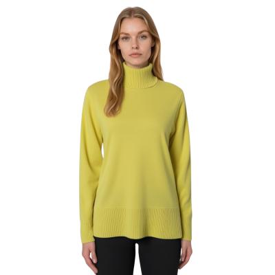 GOLF DONNA COLLO ALTO MISTO LANA VISCOSA CASHMERE MADE IN ITALY ART.81046