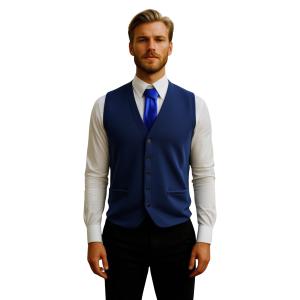 .GILET UOMO MAGLIA STOFFA PANCIOTTO MADE IN ITALY MISTO LANA ART. ROSELLE