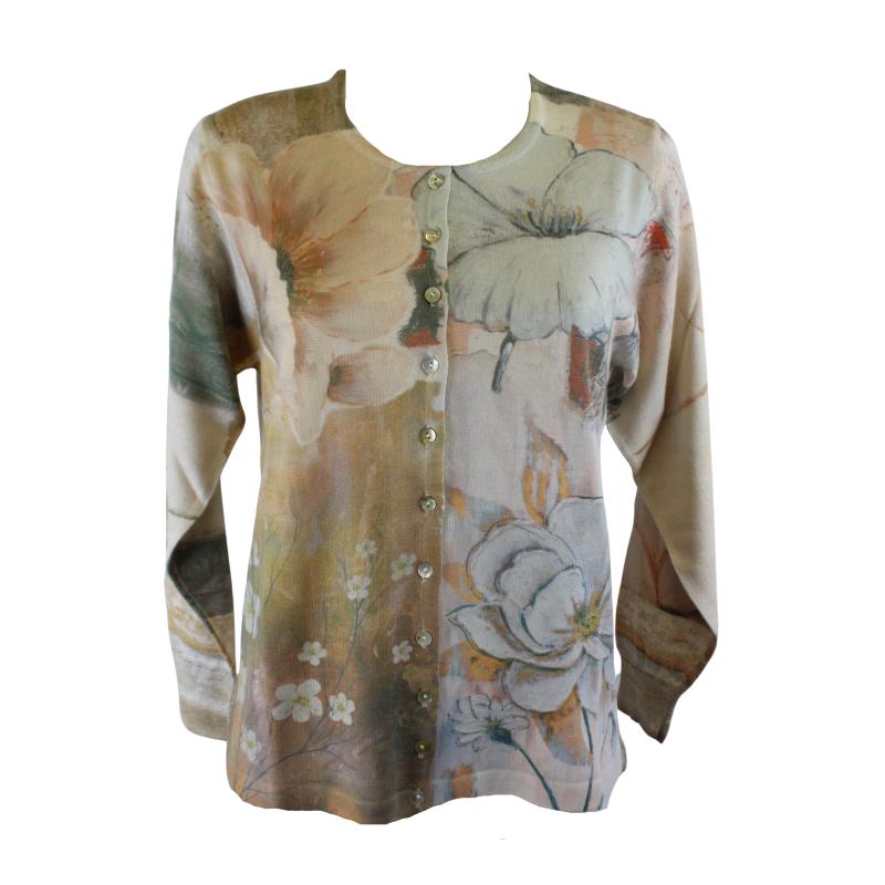 GIACCA DONNA COREANA FANTASIA MADE IN ITALY 80 % LANA ART.FIORI