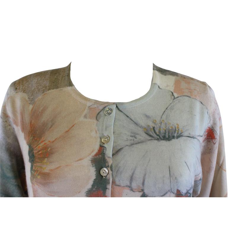 GIACCA DONNA COREANA FANTASIA MADE IN ITALY 80 % LANA ART.FIORI
