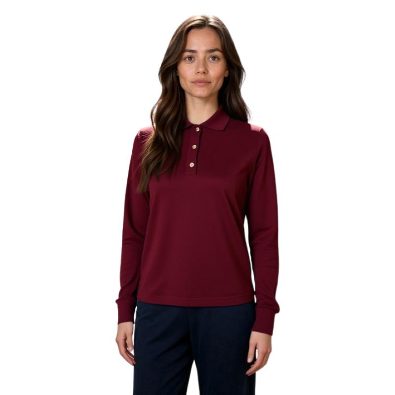 .MAGLIA POLO DONNA 3 BOTTONI.LANA MERINOS 80% MADE IN ITALY S-M-L-XL-XXL
