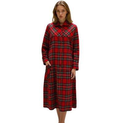 .VESTAGLIA DONNA MISTO LANA MADE IN ITALY BOTTONI COLLETTO SCOZZESE ART. CELIDE