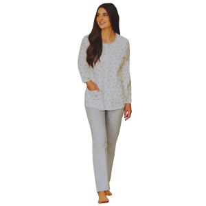 .PIGIAMA DONNA LINCLALOR 100% COTONE APERTO MAGLINA TAGLIE FORTI E CALIBRATE ART.75393