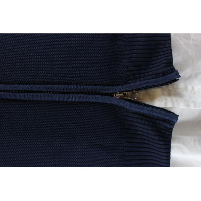 .GIACCA UOMO ZIP PURO COTONE CHICCO DI RISO MADE IN ITALY TG.M-3XL