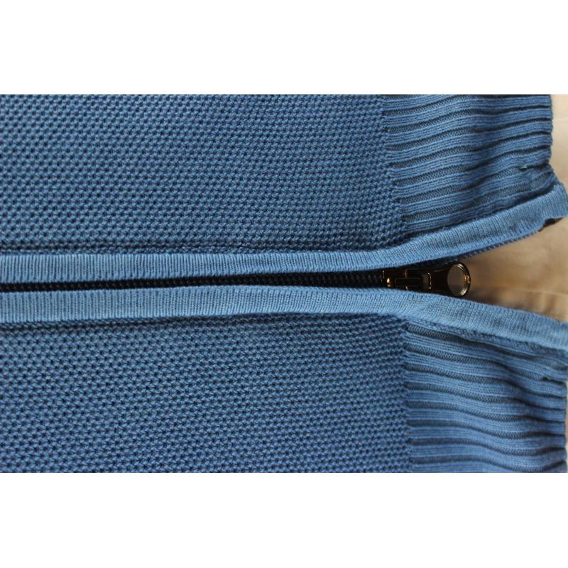 .GIACCA UOMO ZIP PURO COTONE CHICCO DI RISO MADE IN ITALY TG.M-3XL