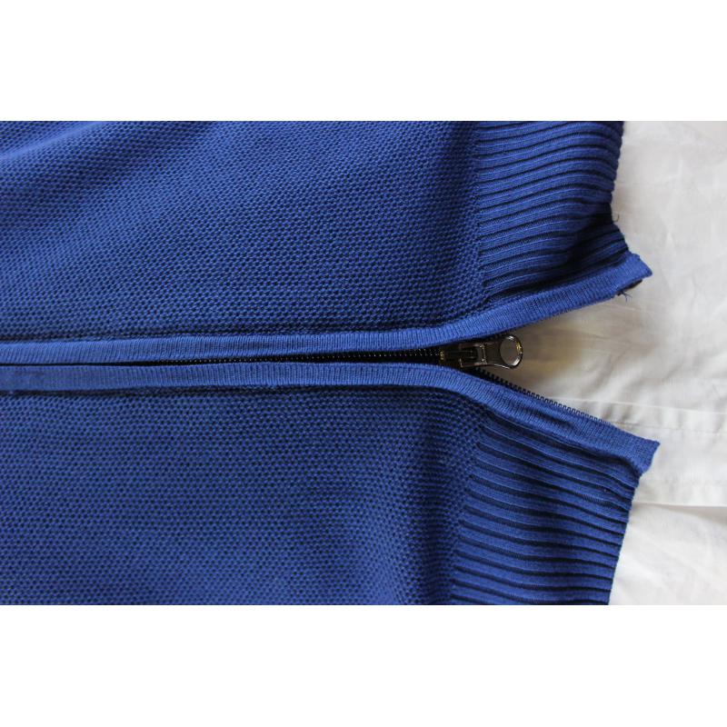 .GIACCA UOMO ZIP PURO COTONE CHICCO DI RISO MADE IN ITALY TG.M-3XL