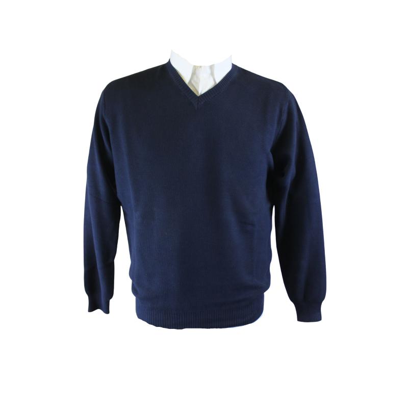 ..PULLOVER UOMO SCOLLO V PURO COTONE LAVORAZIONE A CHICCO DI RISO MADE IN ITALY
